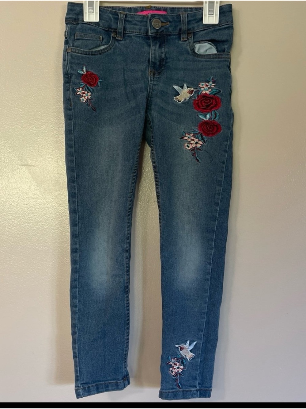 Betsey Johnson girls skinny jeans size 7